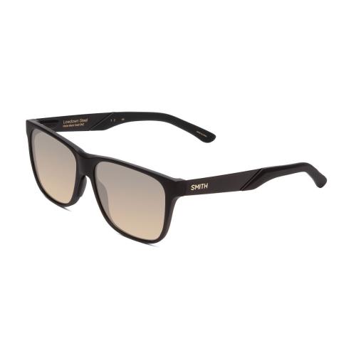 Smith Lowdown Steel Unisex Sunglasses Matte Black CP Polarized Black Gold 56mm - Frame: Multicolor, Lens: Multicolor