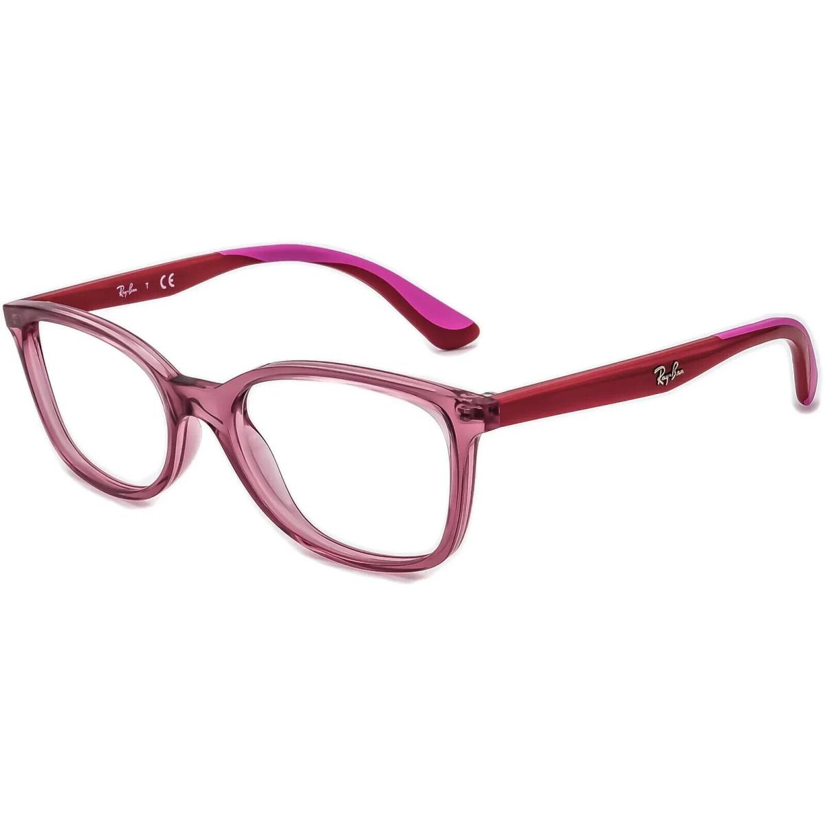 Ray Ban Kids Eyeglasses RB 1586 3777 Transparent Red Youth Frame 47-16-130