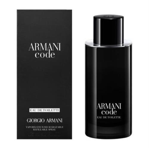 Armani Code Refillable by Giorgio Armani Cologne For Men Edt 4.2 oz