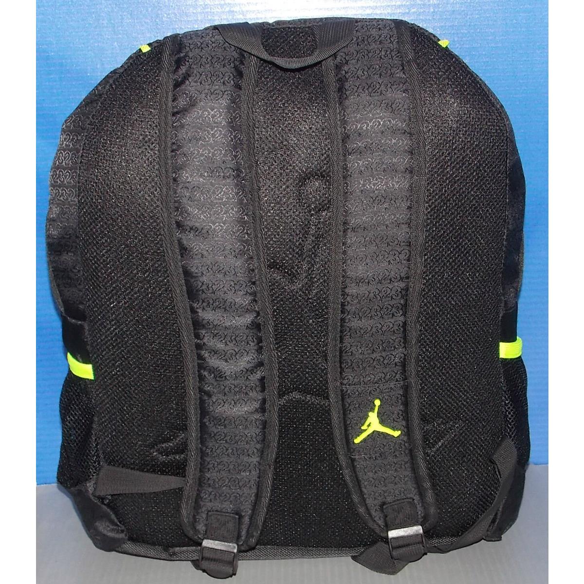 Nike Jordan Hjor Jumpman Backpack Black / Volt with Laptop Storage