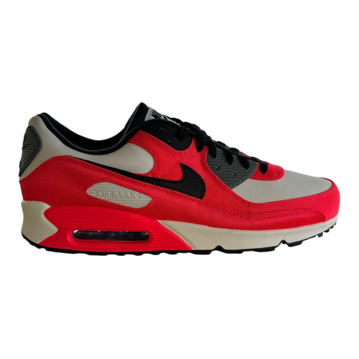 Nike Air Max 90 By You Size 12.5 Men`s Bright Red White Black FD5175-900 - Red