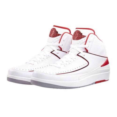 Nike Air Jordan 2 Retro 2014 White Red Black Grey Size Men`s 11 Rare Vintage