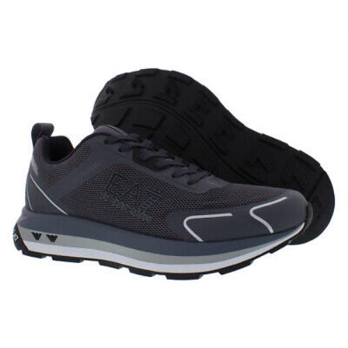Emporio Armani EA7 X8X098 XK248 Mens Shoes Size 9 Color: Asphalt Grey/black