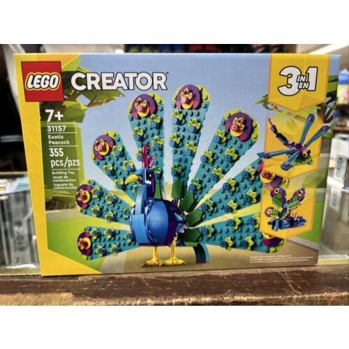 Lego Creator 3-in1 Exotic Peacock Set 31157