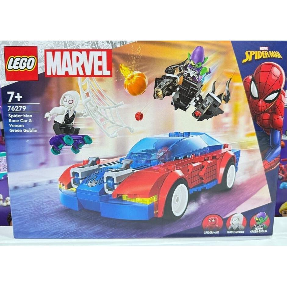 Lego Marvel Spider-man Race Car Venom Green Goblin 76279 Building Kit 227 Pcs