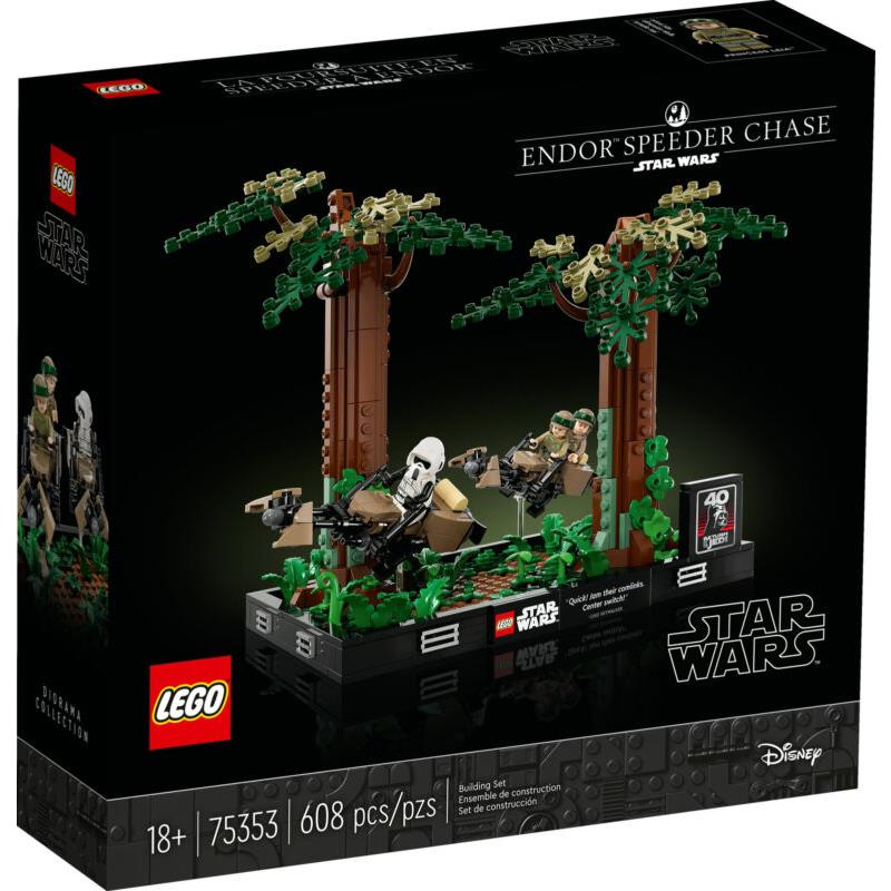 Lego Star Wars Endor Speeder Chase Diorama 75353 Building Toy Set Gift