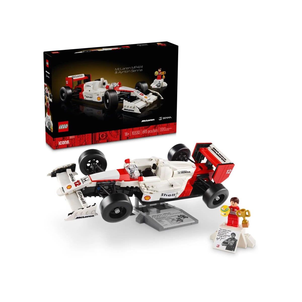 Lego 10330 Icons Mclaren MP4/4 Ayrton Senna In Hand