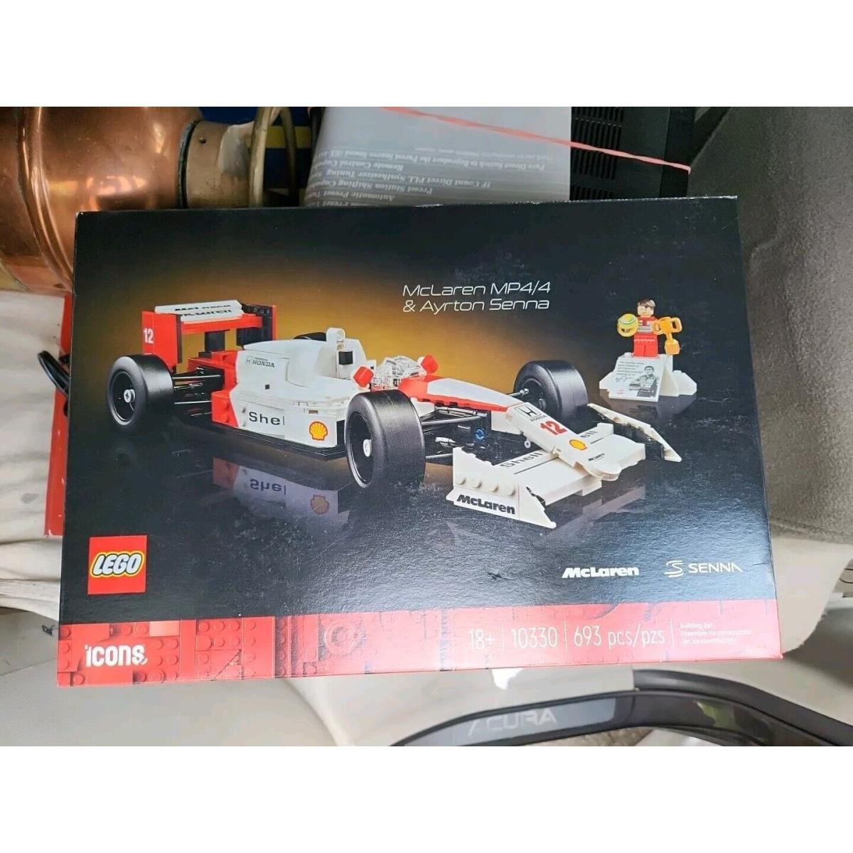 Lego Icons Mclaren MP4/4 Ayrton Senna 10330 Building Set Indy Car Toy Vehicles