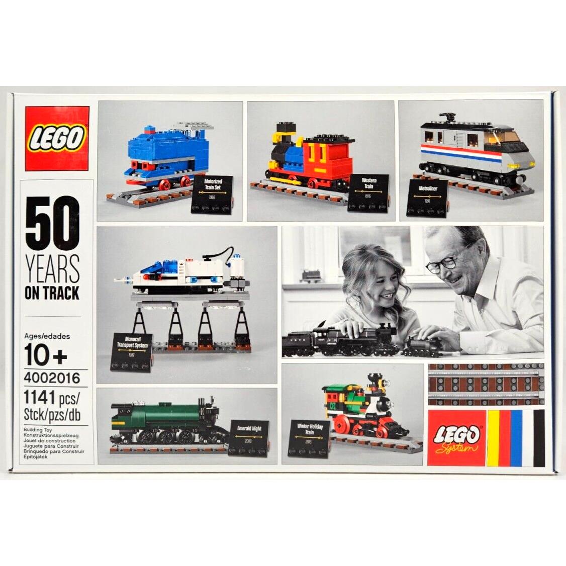 Lego Employee Gift Set 4002016 50 Years ON Track Ships Free