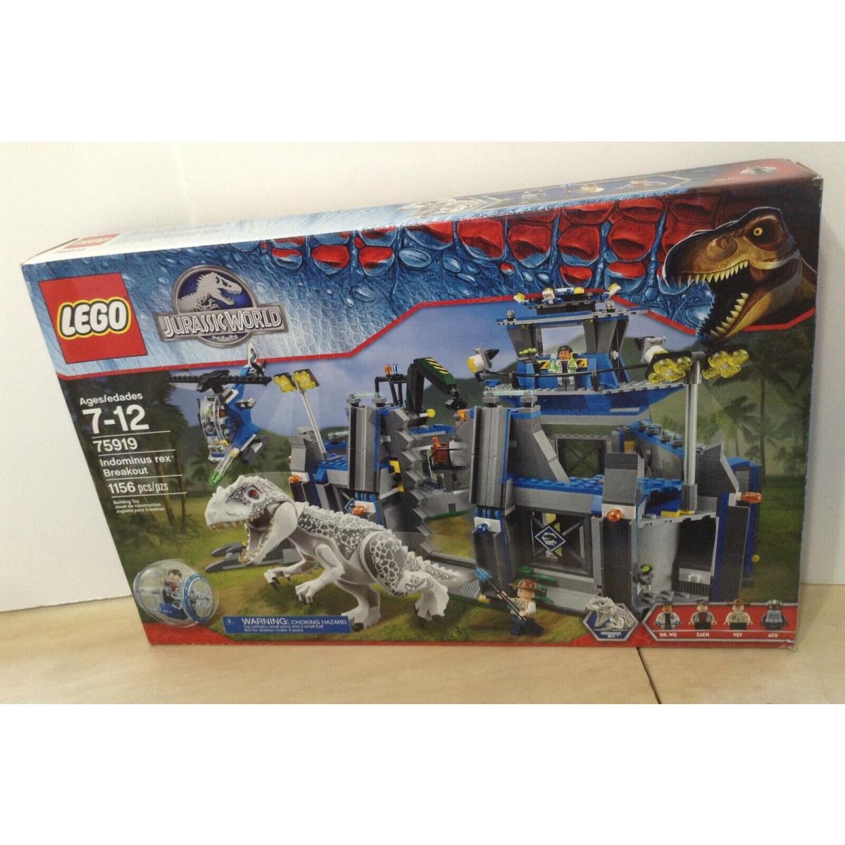 Lego Jurassic World 75919 Indominus Rex Breakout From 2015 Dr. Wu Zach Vet Acu