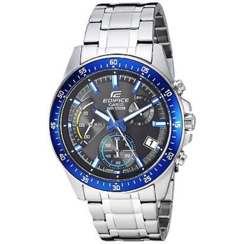 Casio Men`s EFV-540D-1A2VUDF Edifice Analog Display Quartz Silver Watch