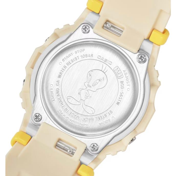 Casio G-shock Baby-g Digital Yellow Tweety Resin Watch BGD-565TW-5 / BGD565TW-5