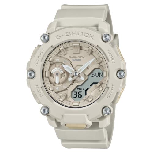 Casio G-shock White Dial Resin Band Unisex Watch GA-2200NC-7A