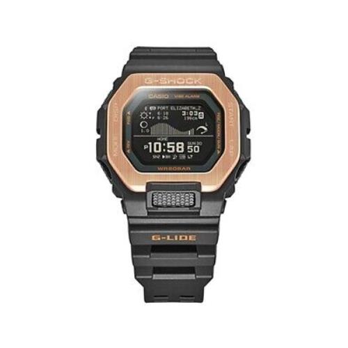 G-shock INT-GBX-100NS-4DR G-lide Bluetooth Digital Black Resin Men`s Watch