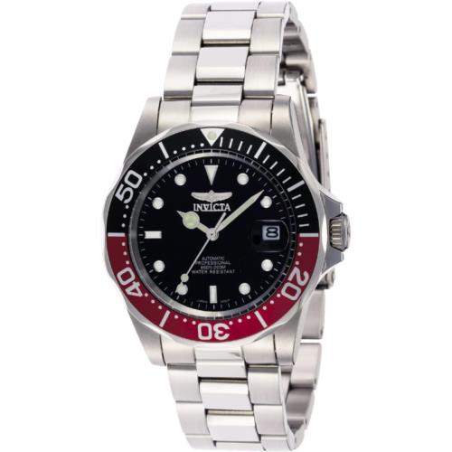 Invicta Pro Diver Unisex Wrist Watch Stainless Steel Automatic Black Dial - 9403