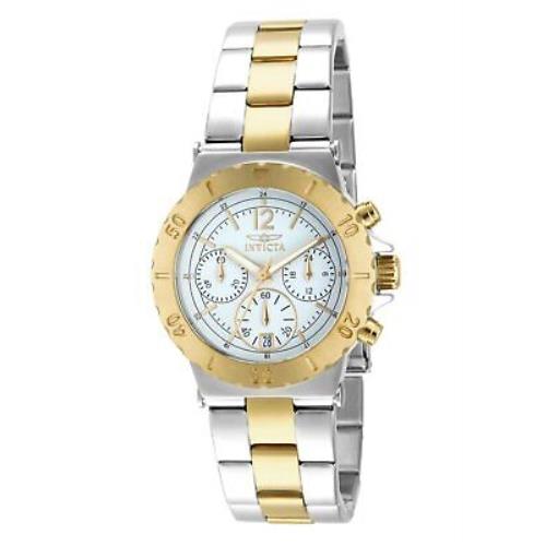 Invicta Women`s 14855 Specialty Chronograph White Dial Two-tone Watch
