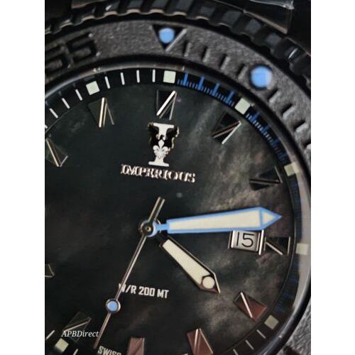 Invicta watch  - Dial: Black Mother-of-Pearl, Band: Black, Bezel: Black