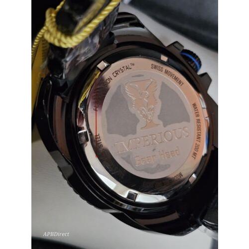 Invicta watch  - Dial: Black Mother-of-Pearl, Band: Black, Bezel: Black