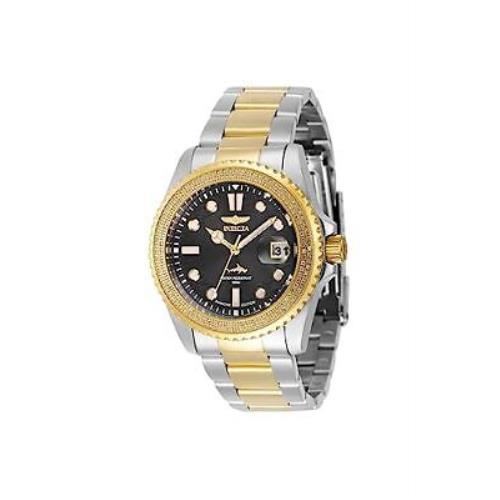 Invicta Lady`s Pro Diver 38mm Stainless Steel Quartz Watch Two Tone Model 37981