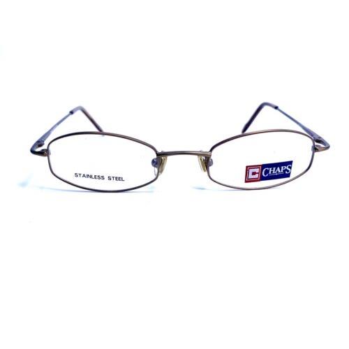 Pierre Cardin Vtg Chaps Oval Stainless Steel Eyeglasses Flex Temples 110 EG7 46 20 140