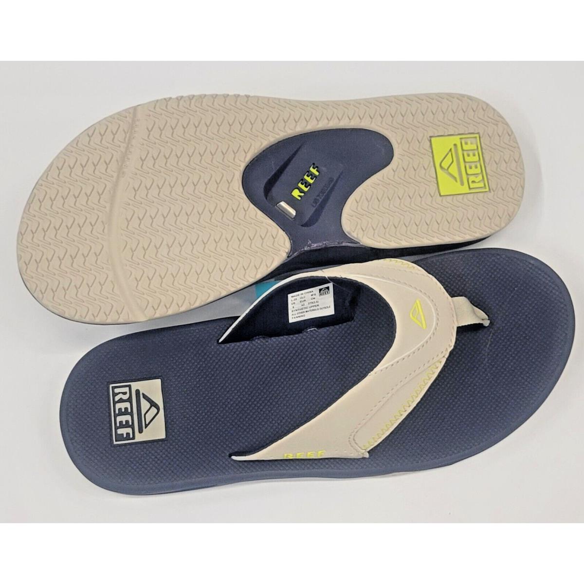 Reef Mens Fanning Navy Oak Lime 7