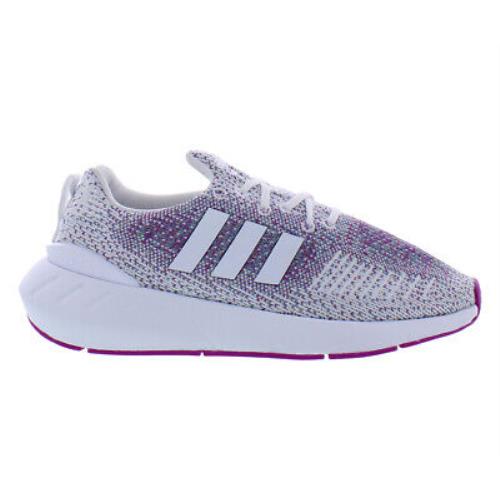 Adidas Swift Run 22 Womens Shoes - White/Purple, Main: White
