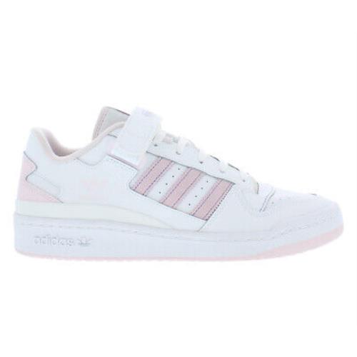 Adidas Forum Low Mens Shoes - White/Pink/Purple, Main: White