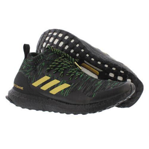 Adidas Ultraboost Dna Mid Mens Shoes - Black/Green/Gold, Main: Black