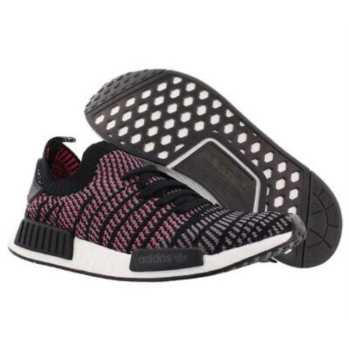 Adidas Nmd_R1 Mens Shoes - Black/Grey/Solar Pink, Main: Multi-Colored