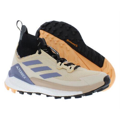 Adidas Terrex Free Hiker 2 Gtx Womens Shoes - Acid Orange/Sand Strata/Silver Violet, Main: Beige
