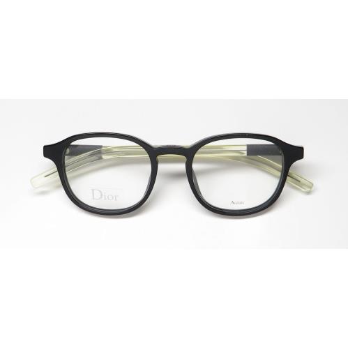 Christian Dior Homme Blacktie 214 Eyeglasses Italy Black Square Full-rim