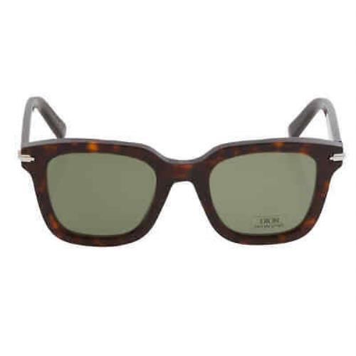 Dior Green Rectangular Men`s Sunglasses Diorblacksuit S10I 20C0 51