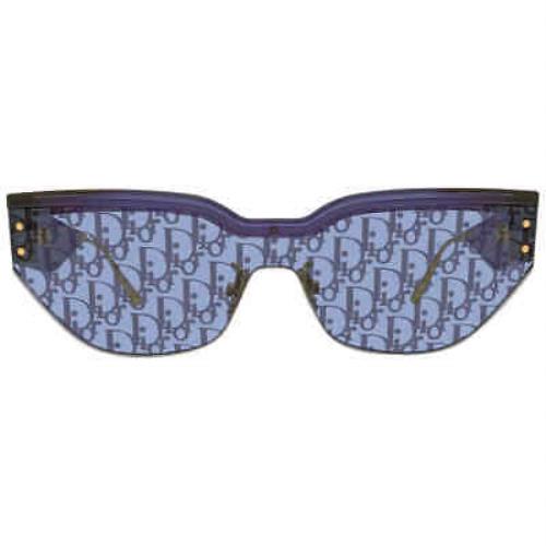 Dior Blue Logo Cat Eye Ladies Sunglasses Diorclub M3U 30B8 00 Diorclub M3U 30B8