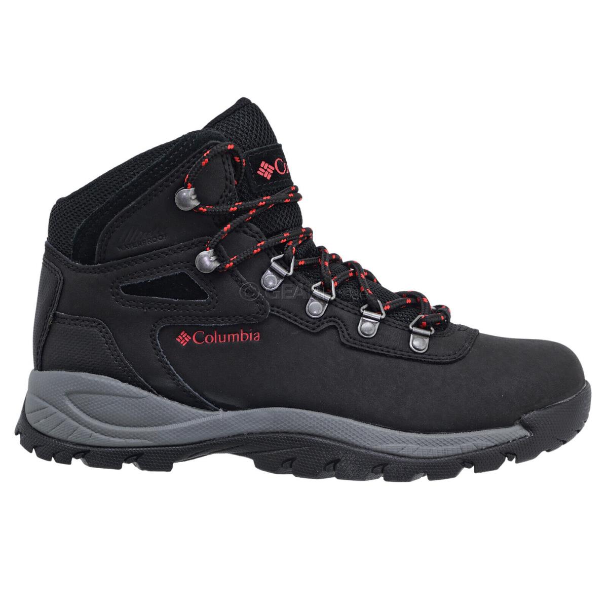 Columbia Newton Ridge Plus Womens Waterproof Leather Hiking Boots Size 8.5 Black