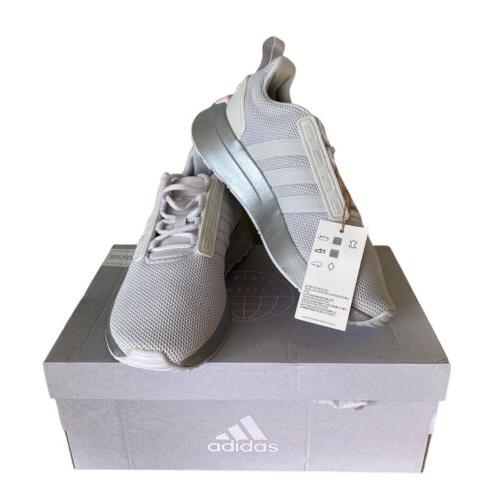 Adidas Womens Racer TR21 Running Shoes Sneakers Pink Dash Gray Silver Sz 7.5