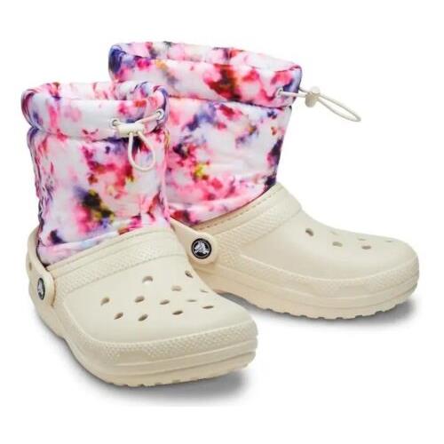 Crocs Neo Puff Tie Dye Boot Women s Size 6 Lined Puff Neopufftiedyeboot Slippers