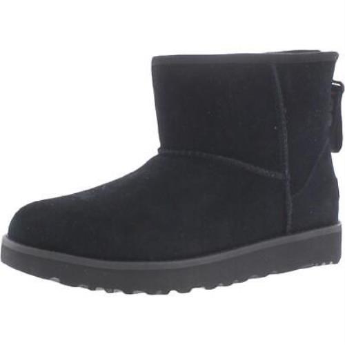 Ugg Womens Classic Mini Logo Zip Suede Winter Snow Boots Shoes Bhfo 8461