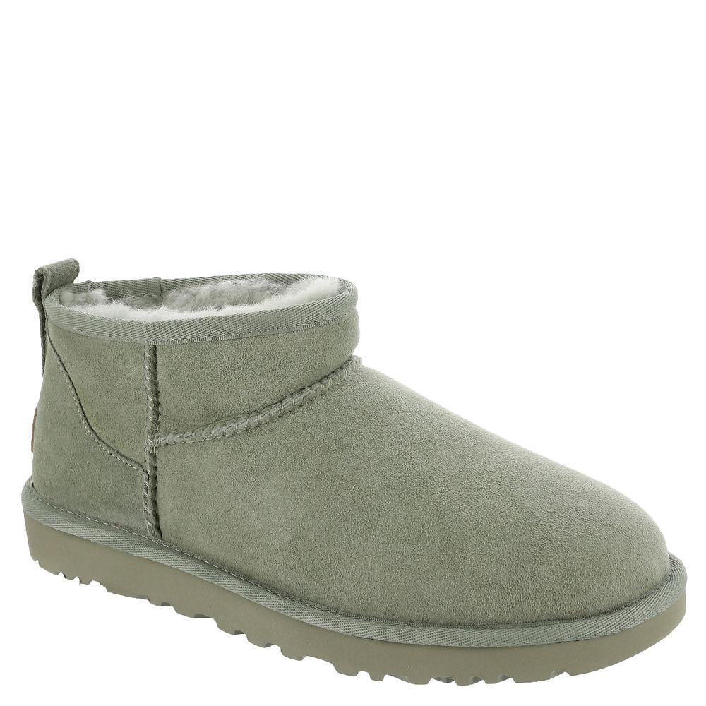Women`s Shoes Ugg Classic Ultra Mini Sheepskin Ankle Boots 1116109 Shaded Clover - Green
