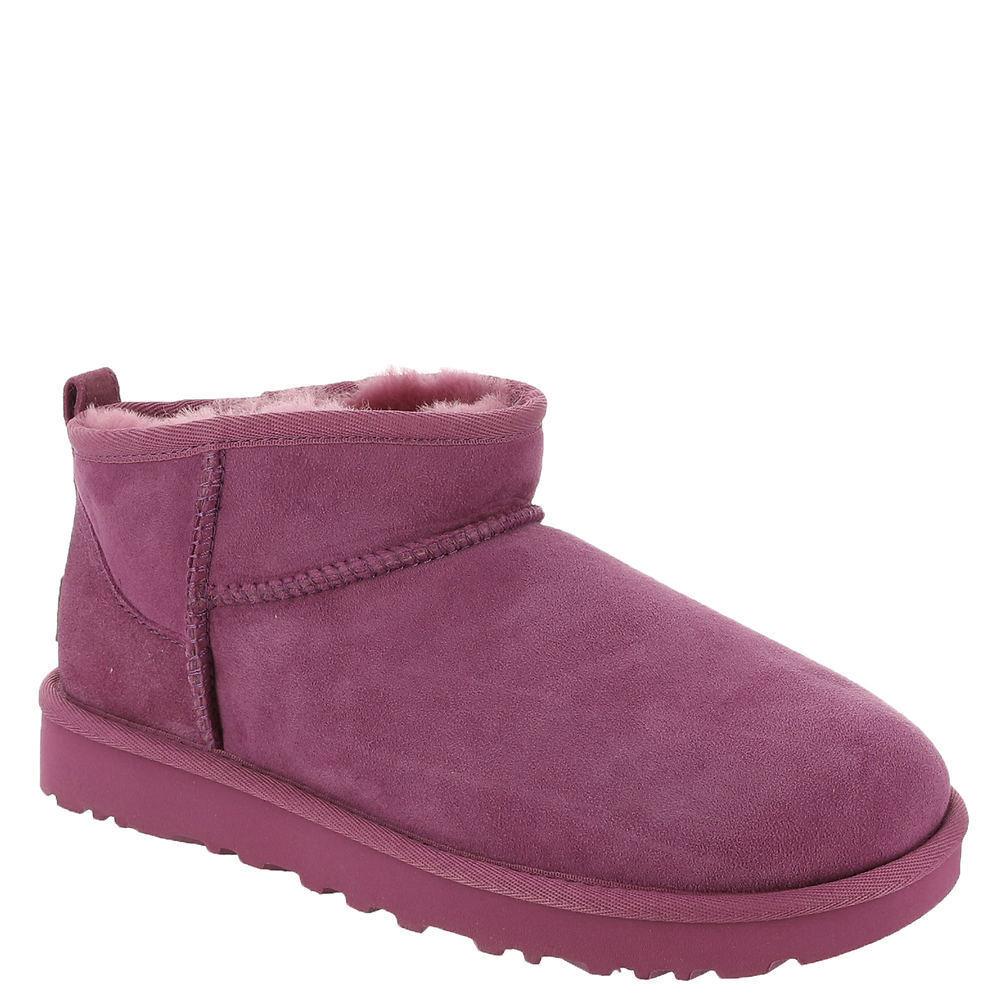 Women`s Shoes Ugg Classic Ultra Mini Sheepskin Ankle Boots 1116109 Mangosteen - Purple