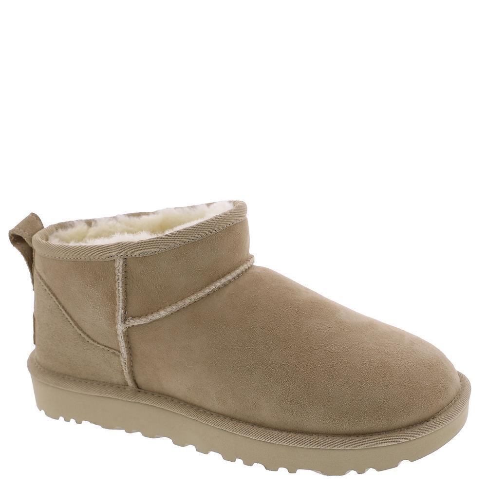 Women`s Shoes Ugg Classic Ultra Mini Sheepskin Ankle Boots 1116109 Sand - Beige