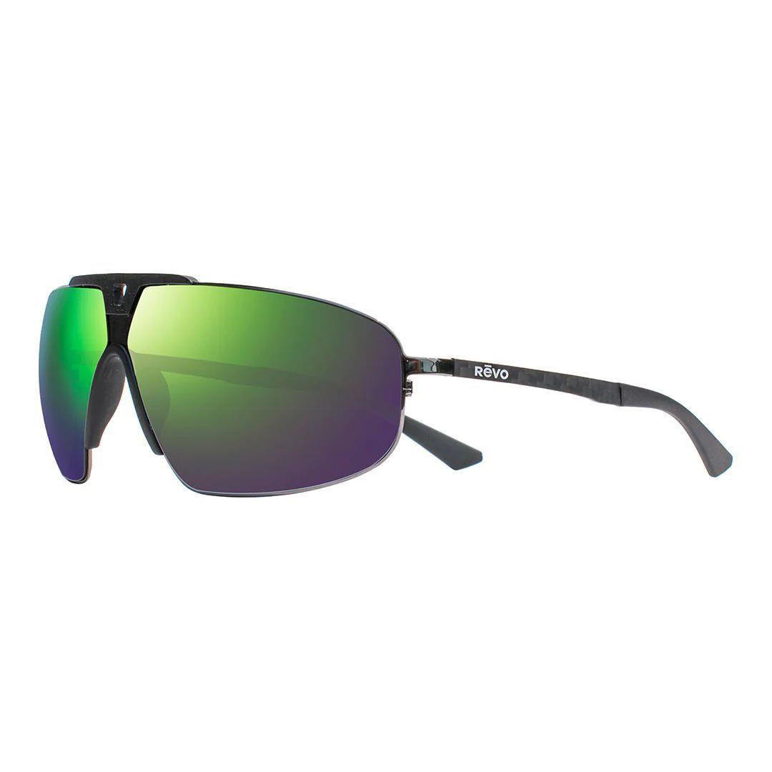 Revo Black Alpine Polarized Sunglasses - RE 1182 00GNP/ShinyGunmetal/EvergreenPhoto