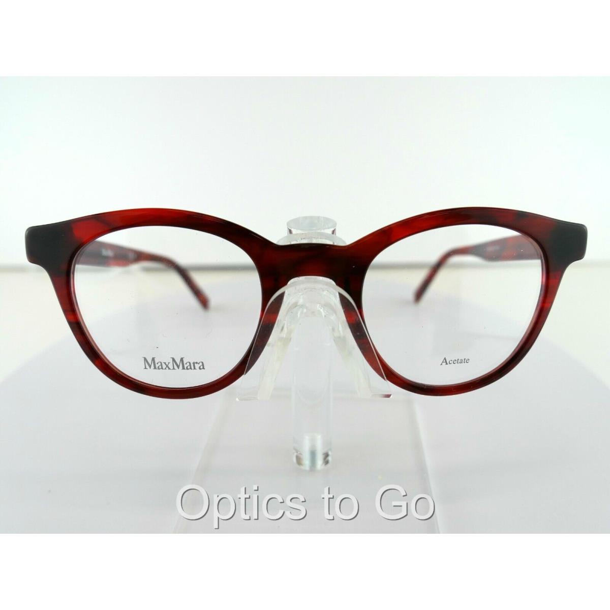 Max Mara MM 1334 573 Red HORN46-22-140 Eyeglasses Frames