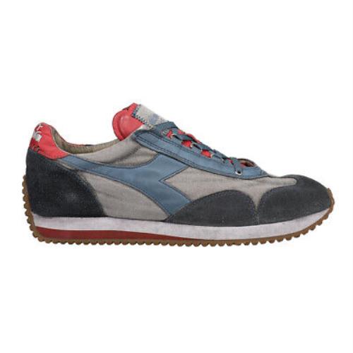 Diadora Equip H Dirty Stone Wash Evo Lace Up Mens Blue Grey Sneakers Casual Sh