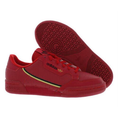 Adidas Continental 80 Boys Shoes Size 4 Color: Red - Red, Main: Red