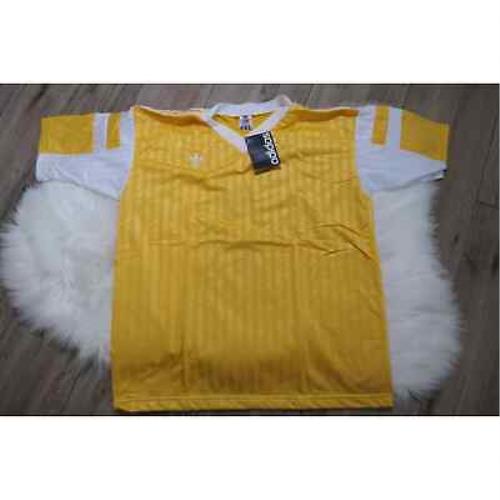Vintage 90s Adidas Soccer Wembley Gold Men`s Large Shirt Jersey - Made Usa