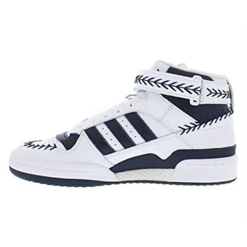 Adidas Men`s Forum Mid Aaron Judge Shoes White Navy Blue Size 10.5