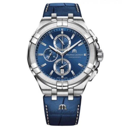 Maurice Lacroix AI1018-SS001-430-1 Men`s Aikon Blue Dial Quartz Watch