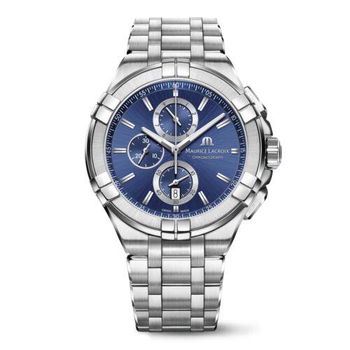 Maurice Lacroix AI1018-SS002-430-1 Men`s Aikon Blue Dial Quartz Watch