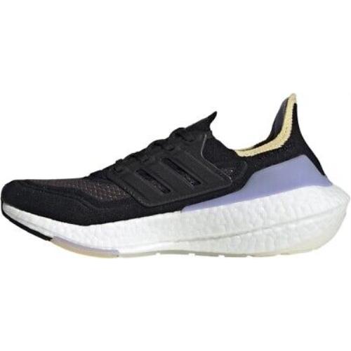 Adidas Women`s Ultraboost 21 Running Shoe Black/black/violet Tone 9.5