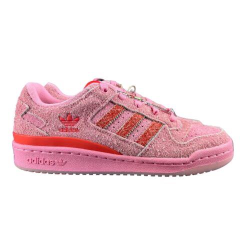 Adidas Forum Low CL The Grinch Bliss Pink Bright Red Shoes ID8895 Women`s Size 7 - Pink